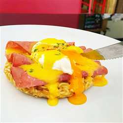 Indomie Egg Benedict
